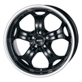 alutec boost 9x20/5x112 et52 d66,6 diamant black with stainless steel lip