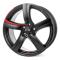 alutec shark 8x18/5x108 et45 d70,1 racing black pad red