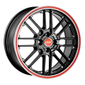 borbet cw2/5 8x18/5x112 et50 d72,5 black red line