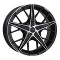 oz quaranta 4 7x17/4x100 et37 d68 matt black + diamond cut