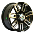 off-road wheels тойота ниссан 8x17/6x139,7 et10 d110 черный с серебром