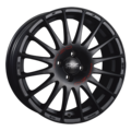 oz superturismo gt 8x17/5x100 et35 d68 matt black + red lettering