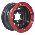 off-road wheels тойота ниссан 8x16/6x139,7 et-19 d110 черный с двойным бедлоком (красный)