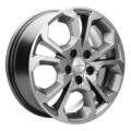 khomen wheels khw1711 (haval f7/f7x) 6,5x17/5x114,3 et40 d64,1 gray