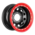 off-road wheels уаз с бедлоком (оранжевый) 8x15/5x139,7 et-24 d110 черный