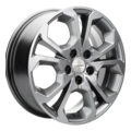 khomen wheels khw1711 (chery tiggo 7pro) 6,5x17/5x108 et33 d60,1 gray