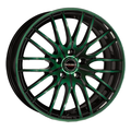 borbet cw4/5 8x17/5x112 et48 d72,5 black green glossy