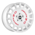 oz rally racing 7x17/5x114,3 et45 d75 race white + red lettering