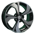 khomen wheels khw1724 (jac/москвич 3) 7x17/5x108 et40 d54,1 black-fp