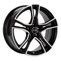 oz adrenalina 8x17/5x108 et38 d75 matt black + diamond cut