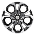 khomen wheels khw1711 (ceed) 6,5x17/5x114,3 et50 d67,1 black-fp